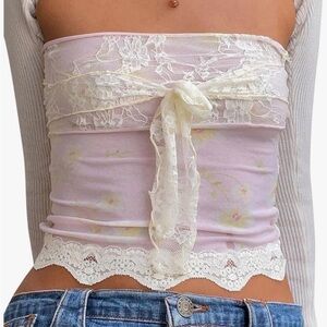 floral tube top or halter